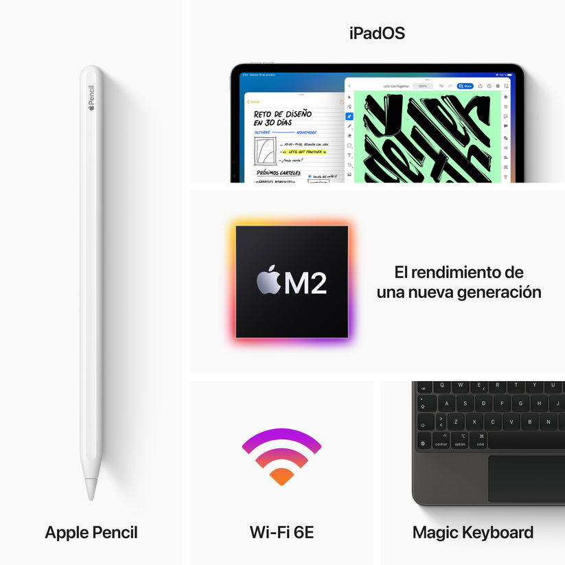 2022 iPad Pro de 11 pulgadas Wi-Fi 1 TB - Plata (4.ª generación) - Rossellimac