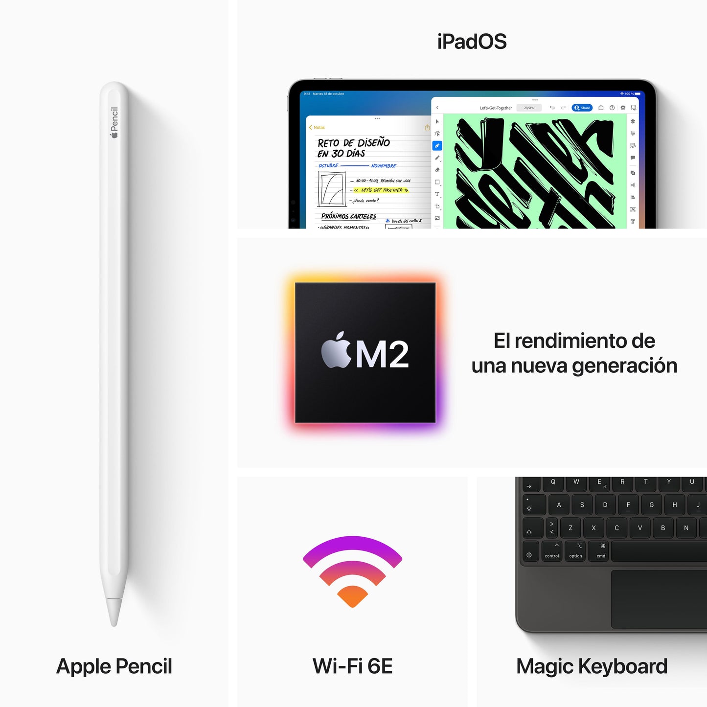 2022 iPad Pro de 11 pulgadas Wi-Fi 256 GB - Plata (4.ª generación) - Rossellimac