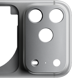 iPhone 17 Pro, parte trasera, carcasa Unibody de aluminio forjado