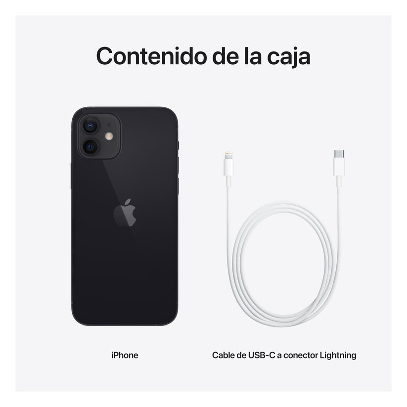 iPhone 12, Negro, 64 GB - Rossellimac