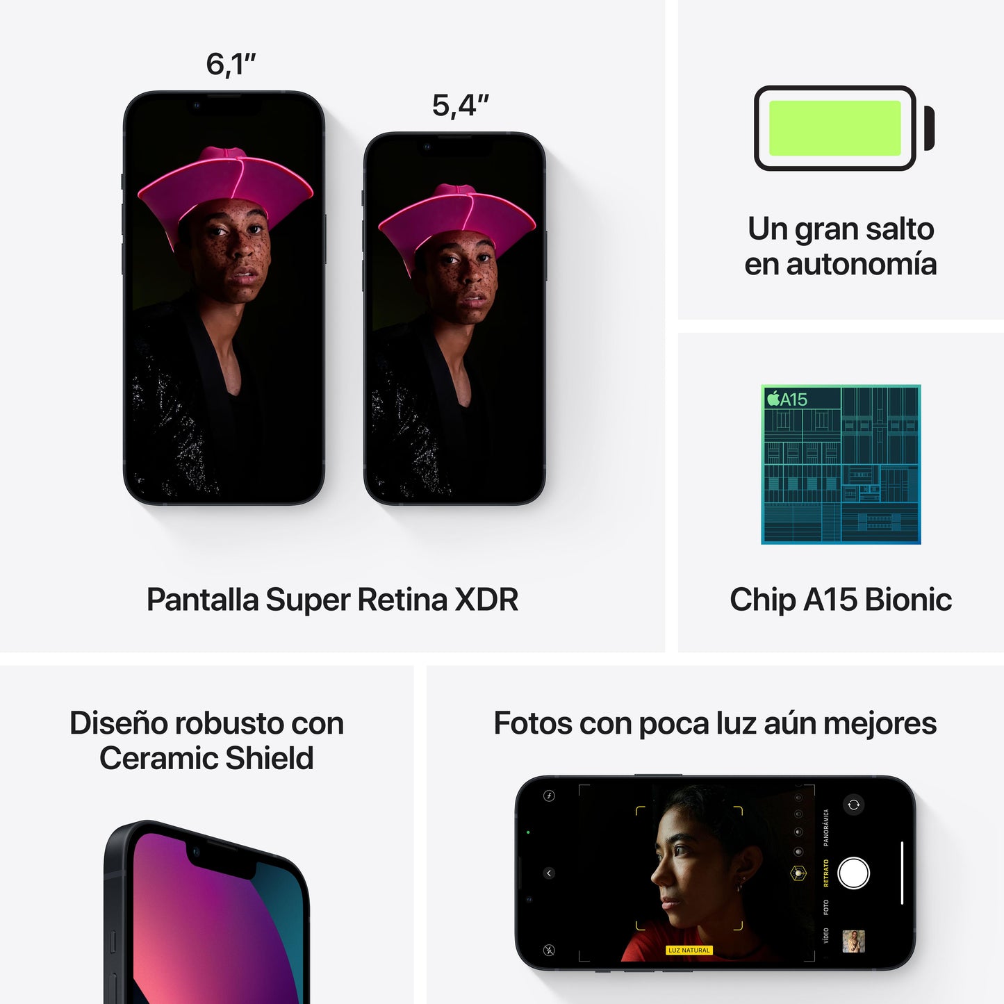 iPhone 13 128 GB Negro Noche - Rossellimac