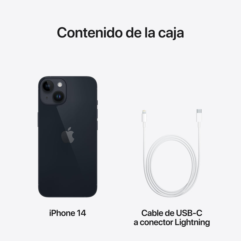 iPhone 14 256 GB Negro Noche - Rossellimac