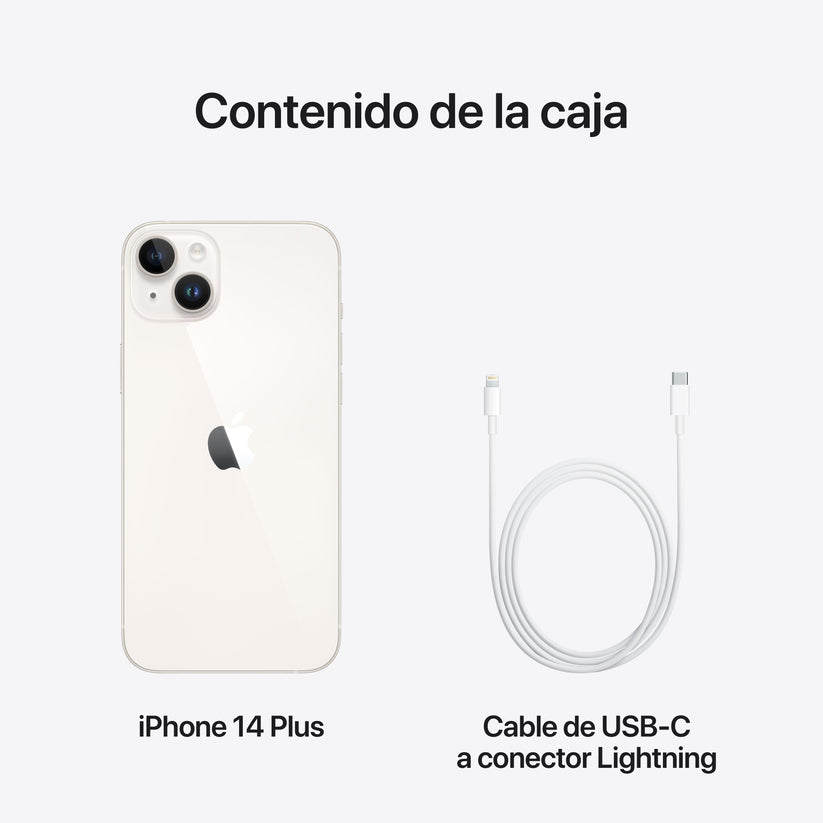 Apple iPhone 14 Plus (128 GB) - Blanco Estrella : : Otros