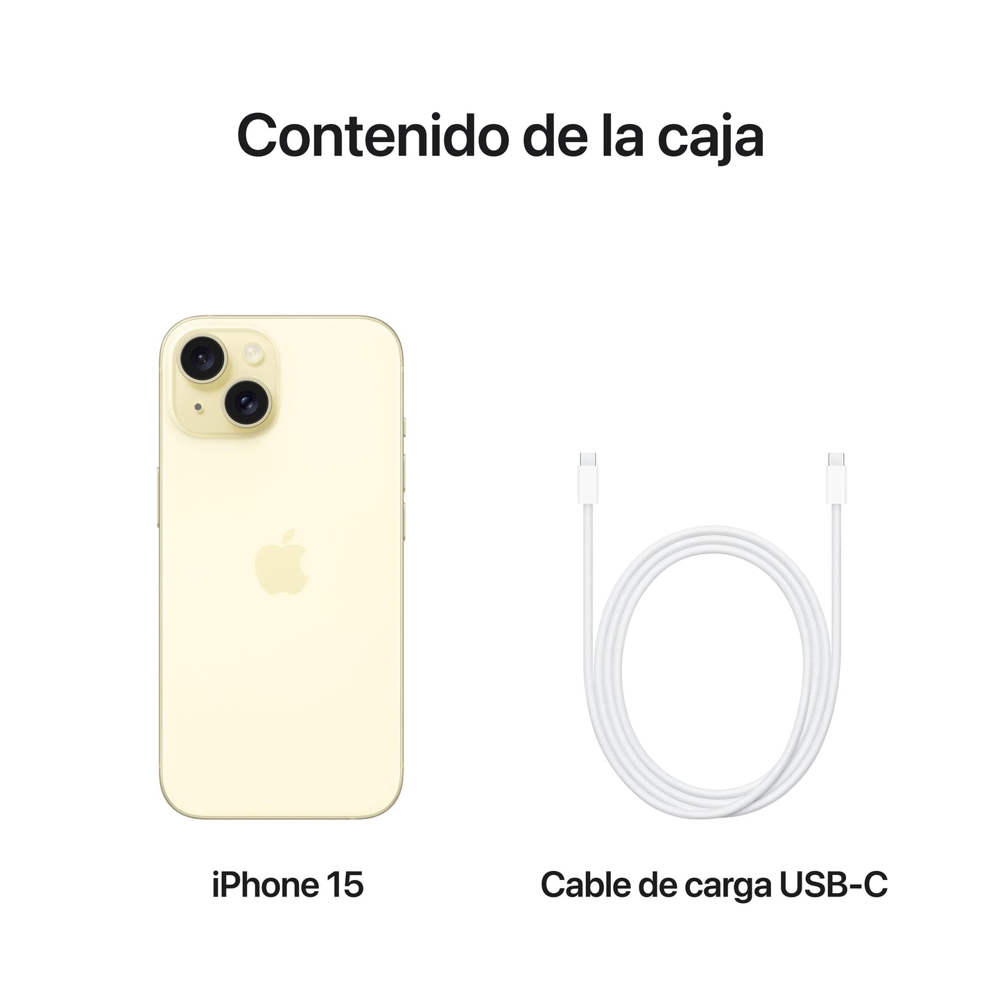 iPhone 15 128 GB en amarillo