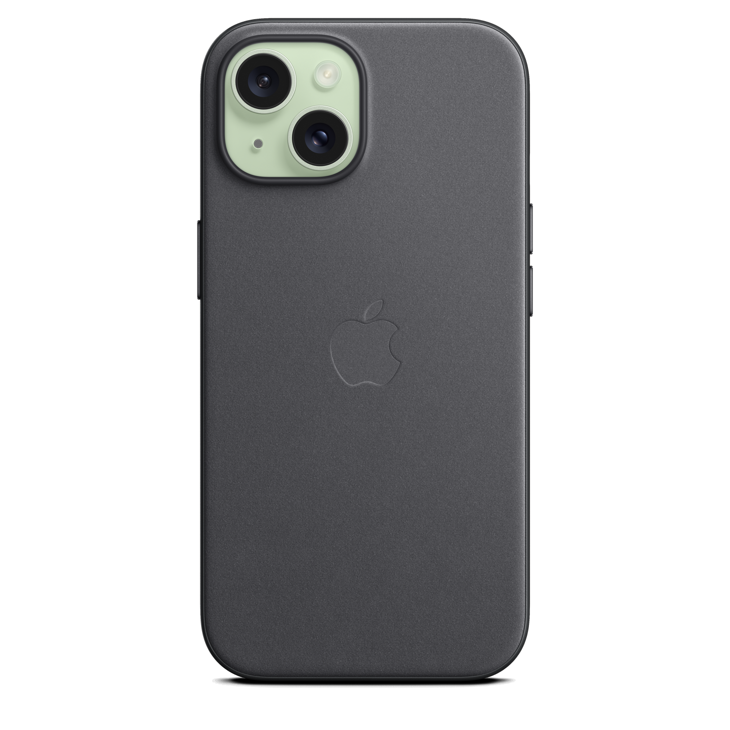 Funda de trenzado fino con MagSafe para el iPhone 15 - Negro