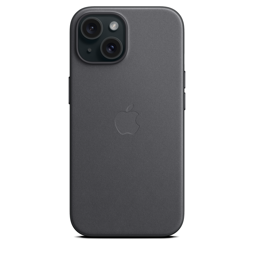 Funda de trenzado fino con MagSafe para el iPhone 15 - Negro - Rossellimac