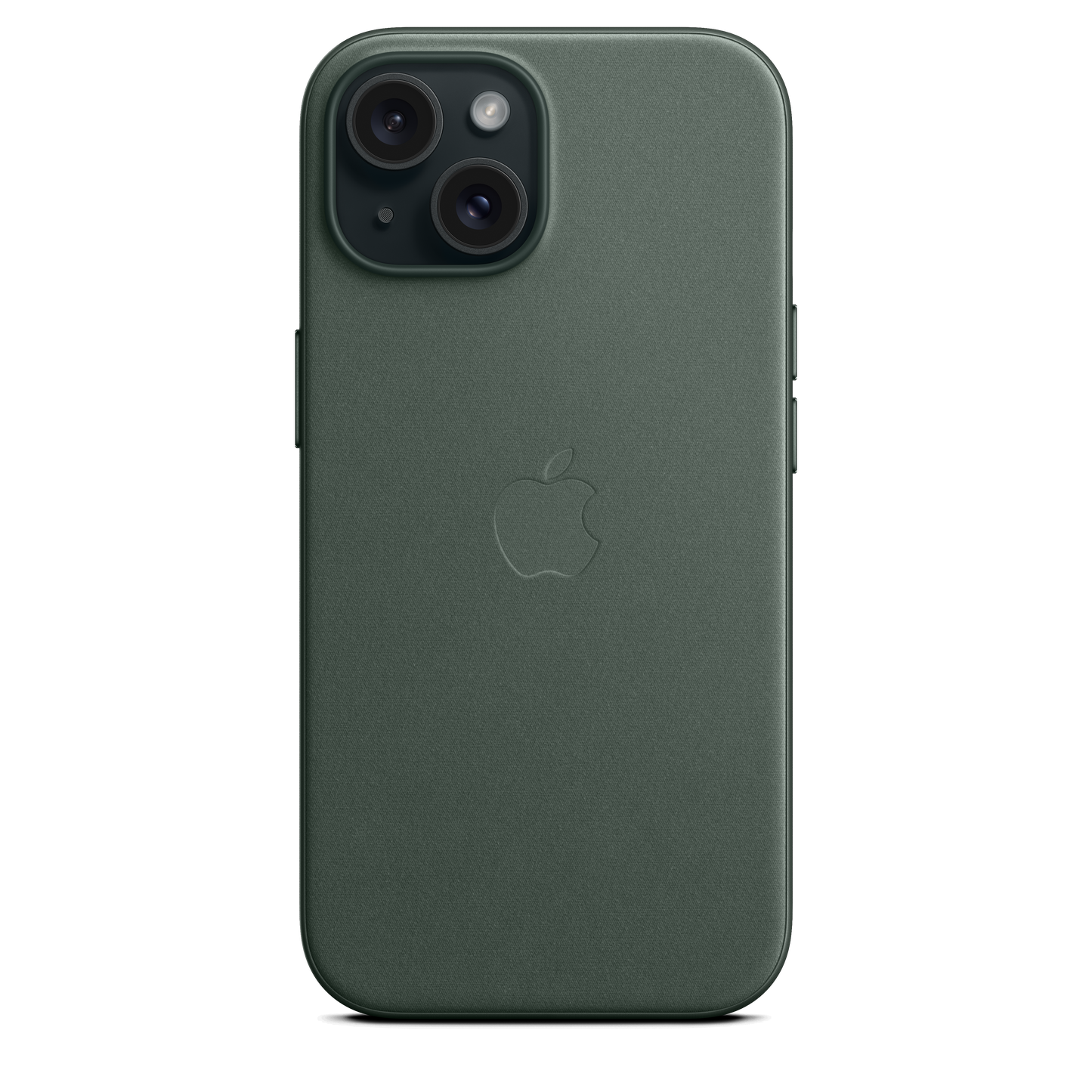 Funda de trenzado fino con MagSafe para el iPhone 15 - Verde perenne