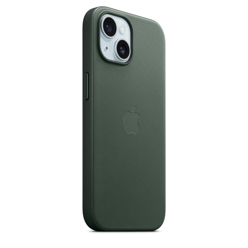 Funda de trenzado fino con MagSafe para el iPhone 15 - Verde perenne - Rossellimac