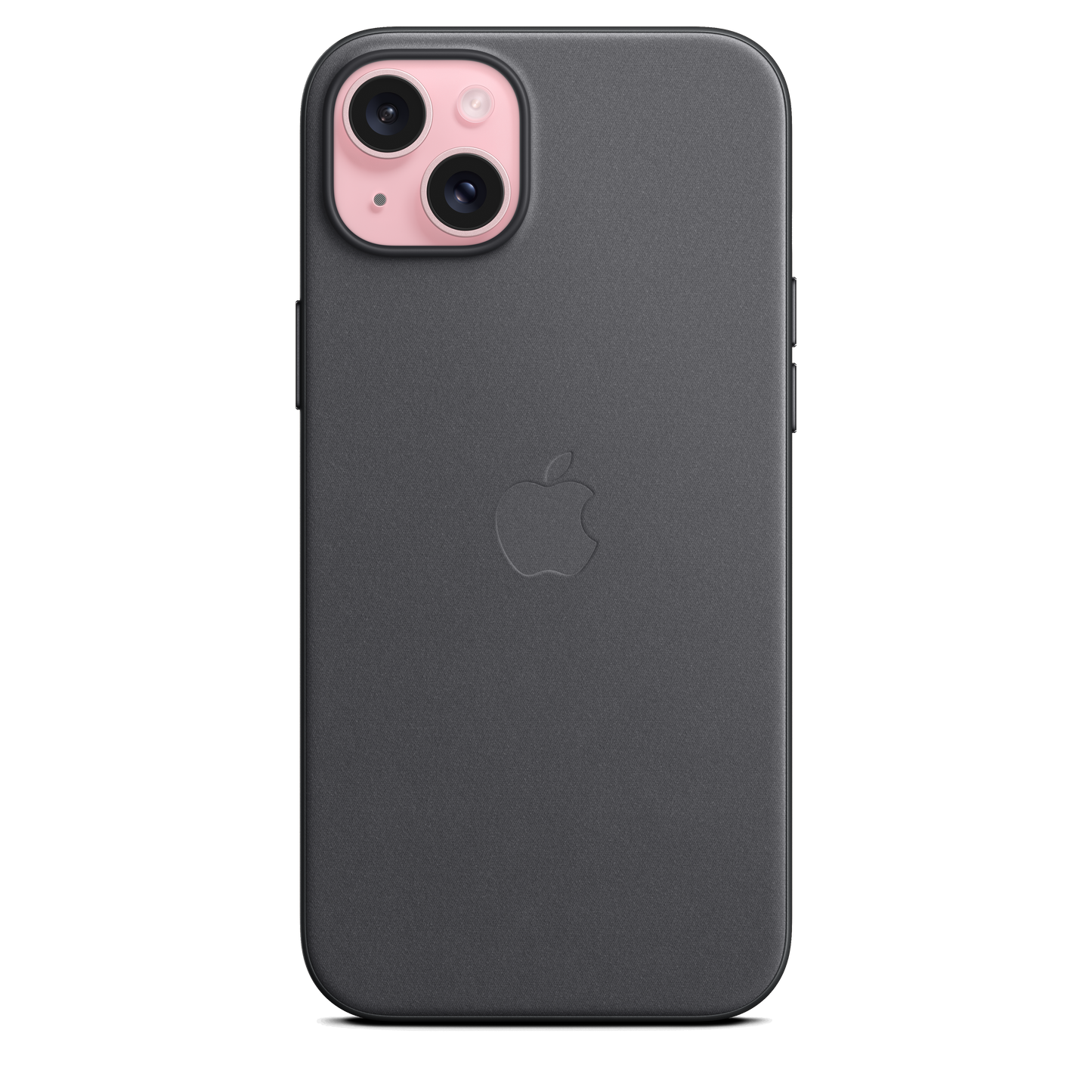 Funda de trenzado fino con MagSafe para el iPhone 15 Plus - Negro