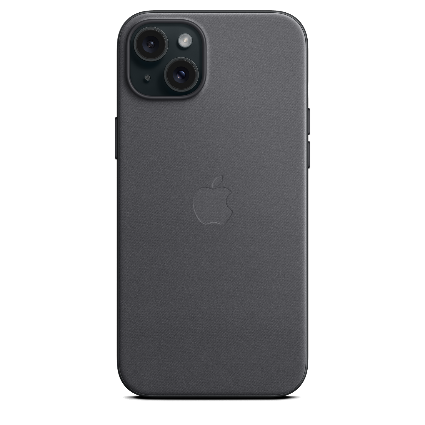 Funda de trenzado fino con MagSafe para el iPhone 15 Plus - Negro