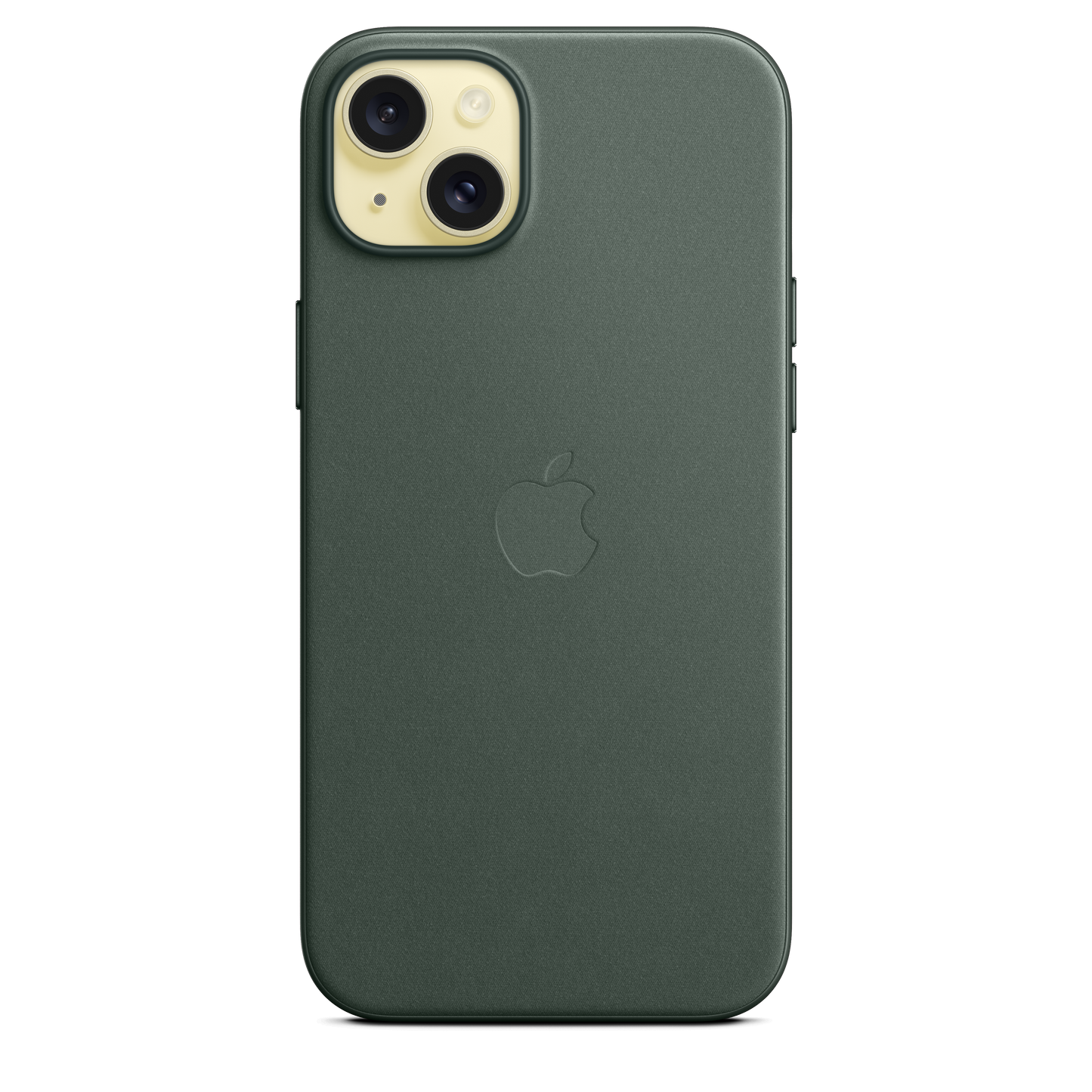 Funda de trenzado fino con MagSafe para el iPhone 15 Plus - Verde perenne