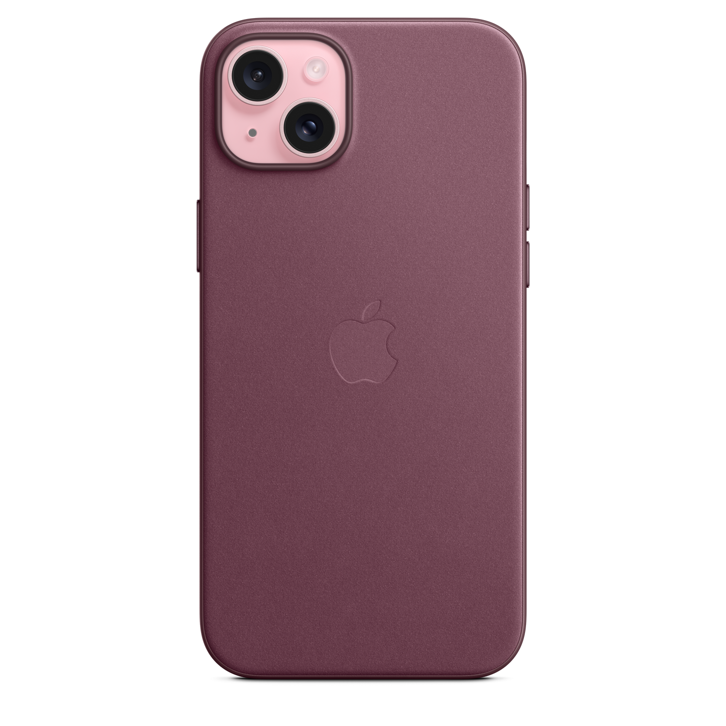 Funda de trenzado fino con MagSafe para el iPhone 15 Plus - Rojo mora - Rossellimac