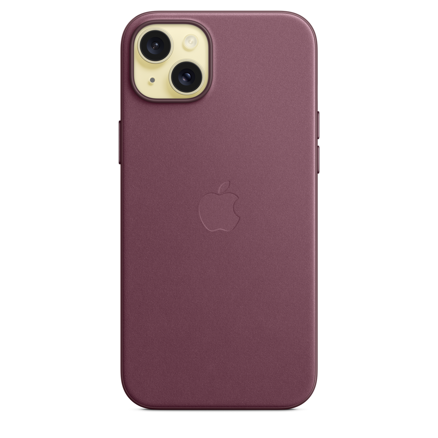 Funda de trenzado fino con MagSafe para el iPhone 15 Plus - Rojo mora