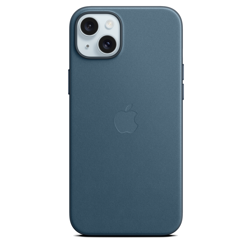 Funda de trenzado fino con MagSafe para el iPhone 15 Plus - Azul pacífico - Rossellimac