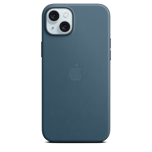 Funda de trenzado fino con MagSafe para el iPhone 15 Plus - Azul pacífico