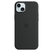 Funda de silicona con MagSafe para el iPhone 15 Plus - Negro - Rossellimac