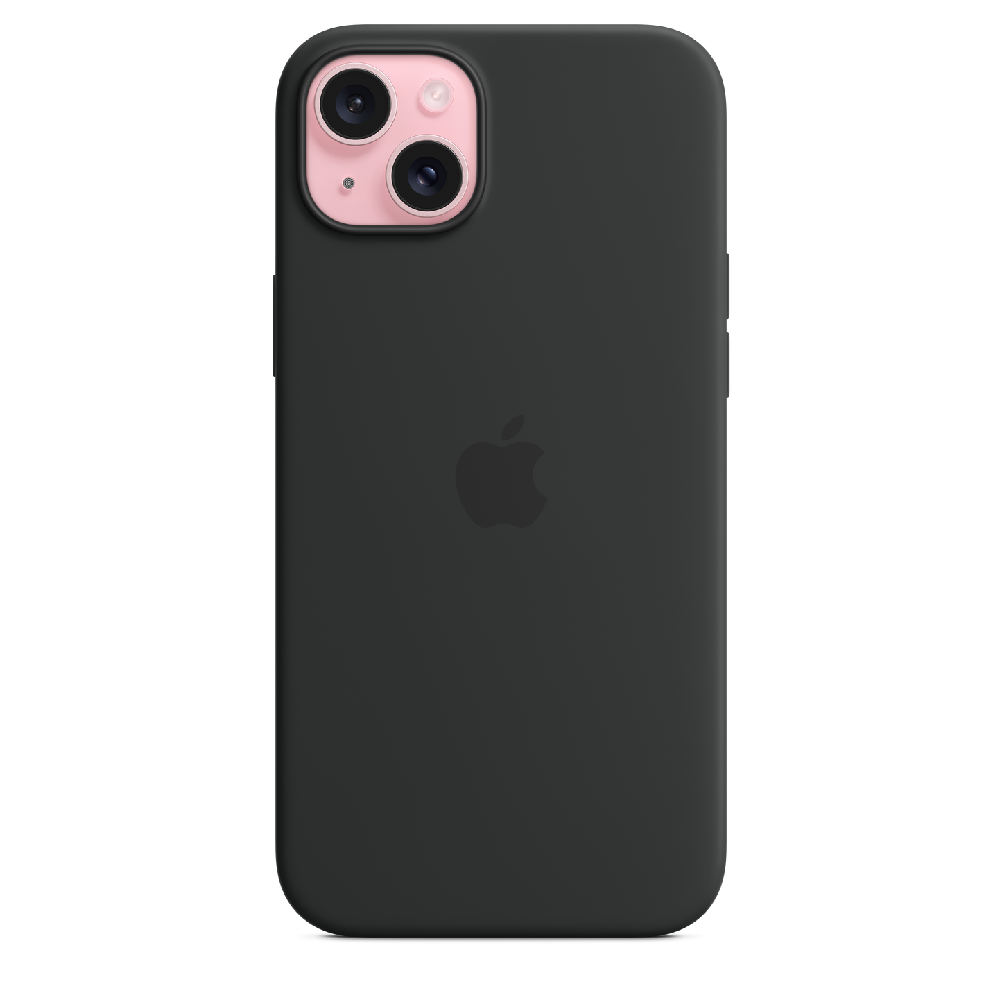 Funda de silicona con MagSafe para el iPhone 15 Plus - Negro