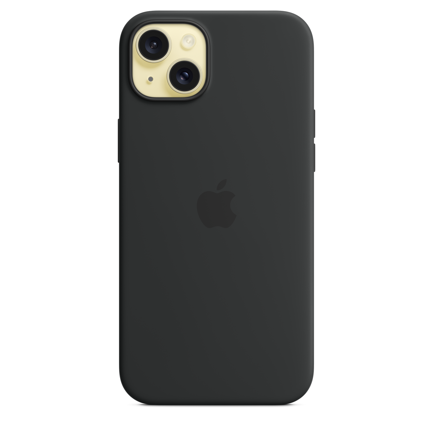 Funda de silicona con MagSafe para el iPhone 15 Plus - Negro