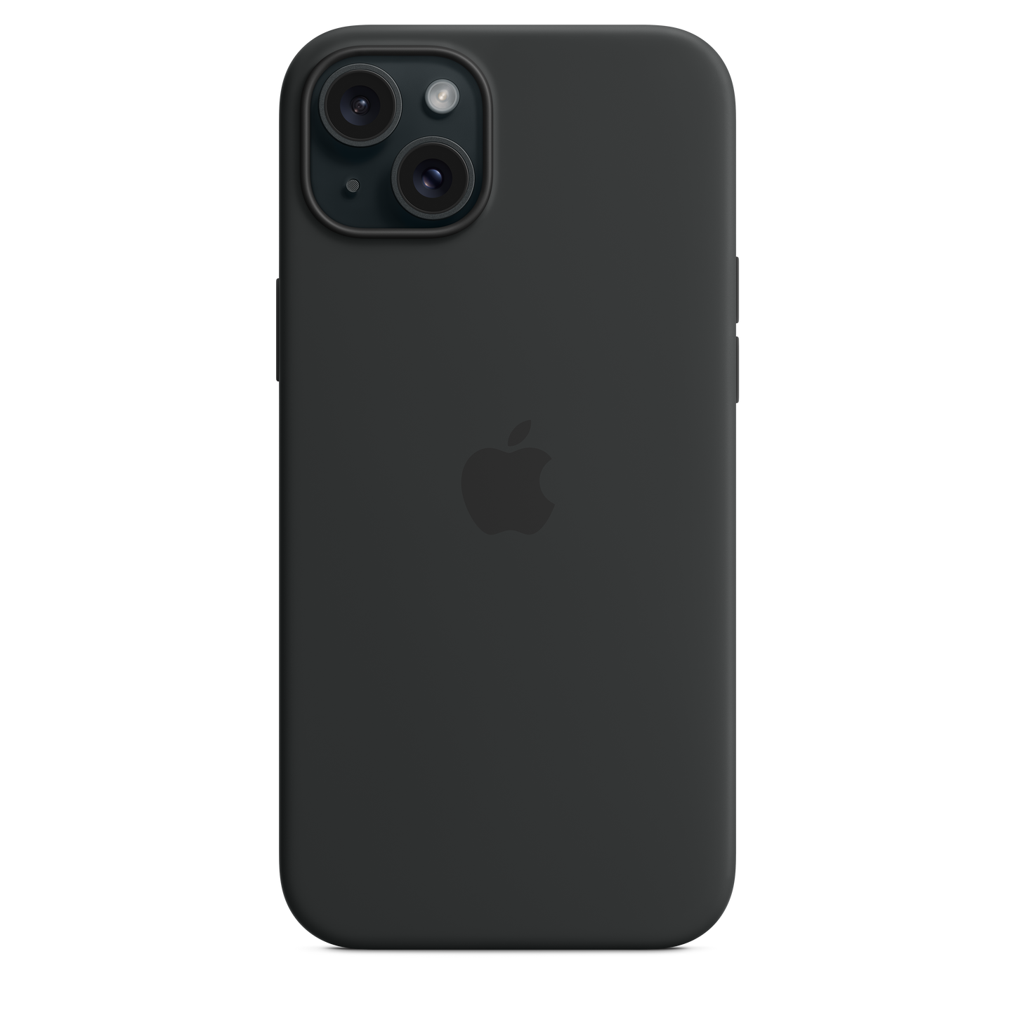 Funda de silicona con MagSafe para el iPhone 15 Plus - Negro