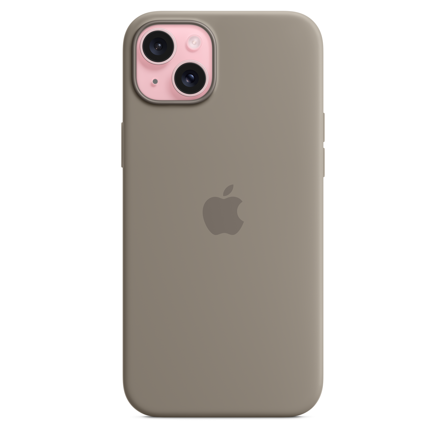 Funda de silicona con MagSafe para el iPhone 15 Plus - Arcilla