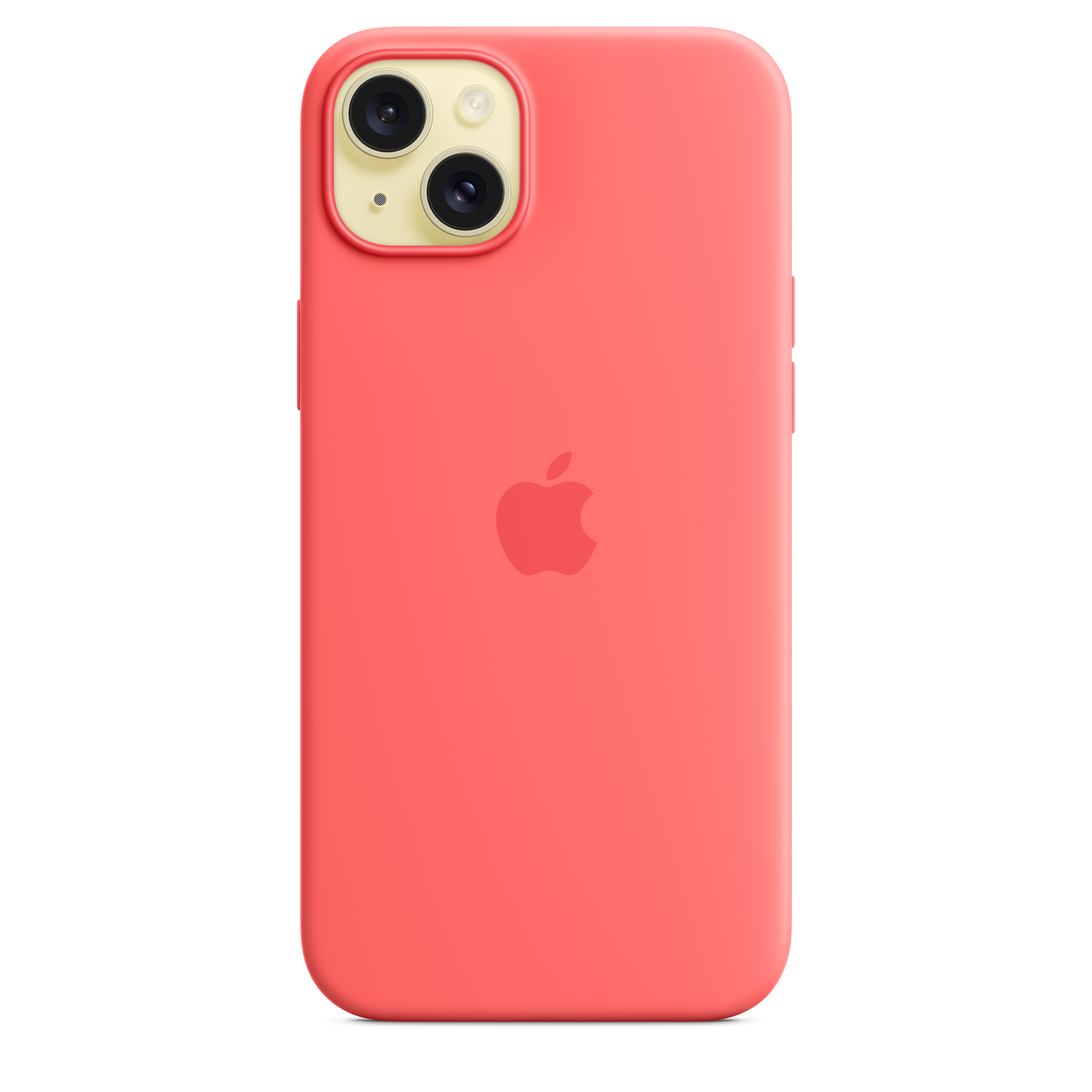 Funda de silicona con MagSafe para el iPhone 15 Plus - Guayaba