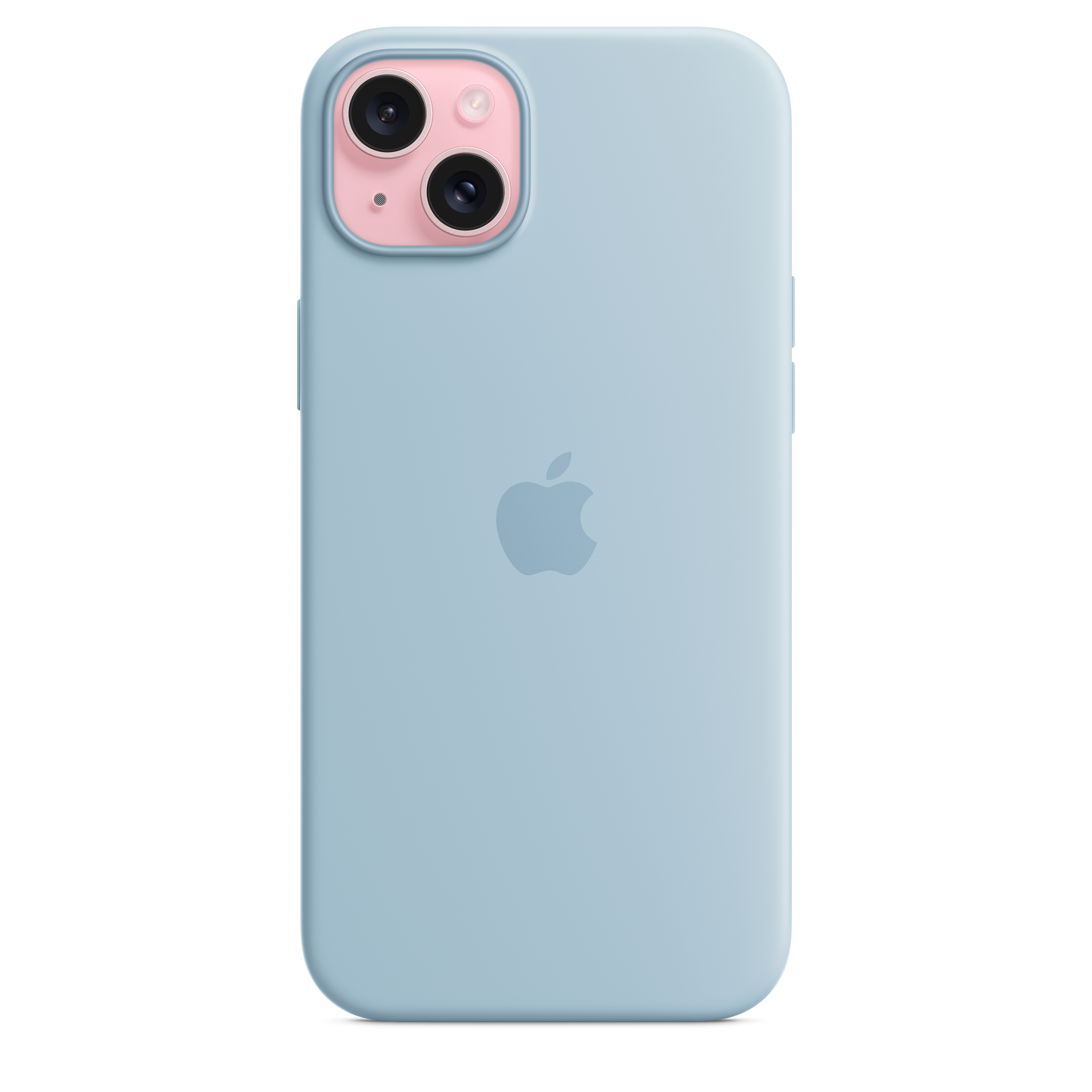 Funda de silicona con MagSafe para el iPhone 15 Plus - Azul claro - Rossellimac