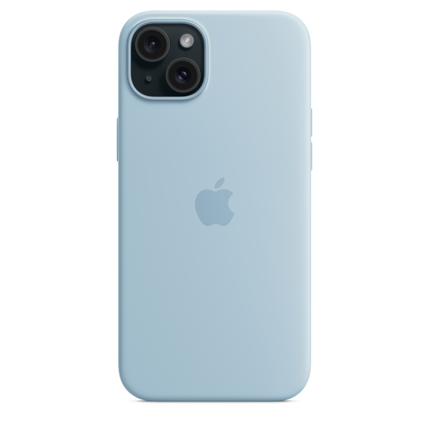 Funda de silicona con MagSafe para el iPhone 15 Plus - Azul claro - Rossellimac