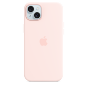 Funda de silicona con MagSafe para el iPhone 15 Plus - Rosa claro - Rossellimac