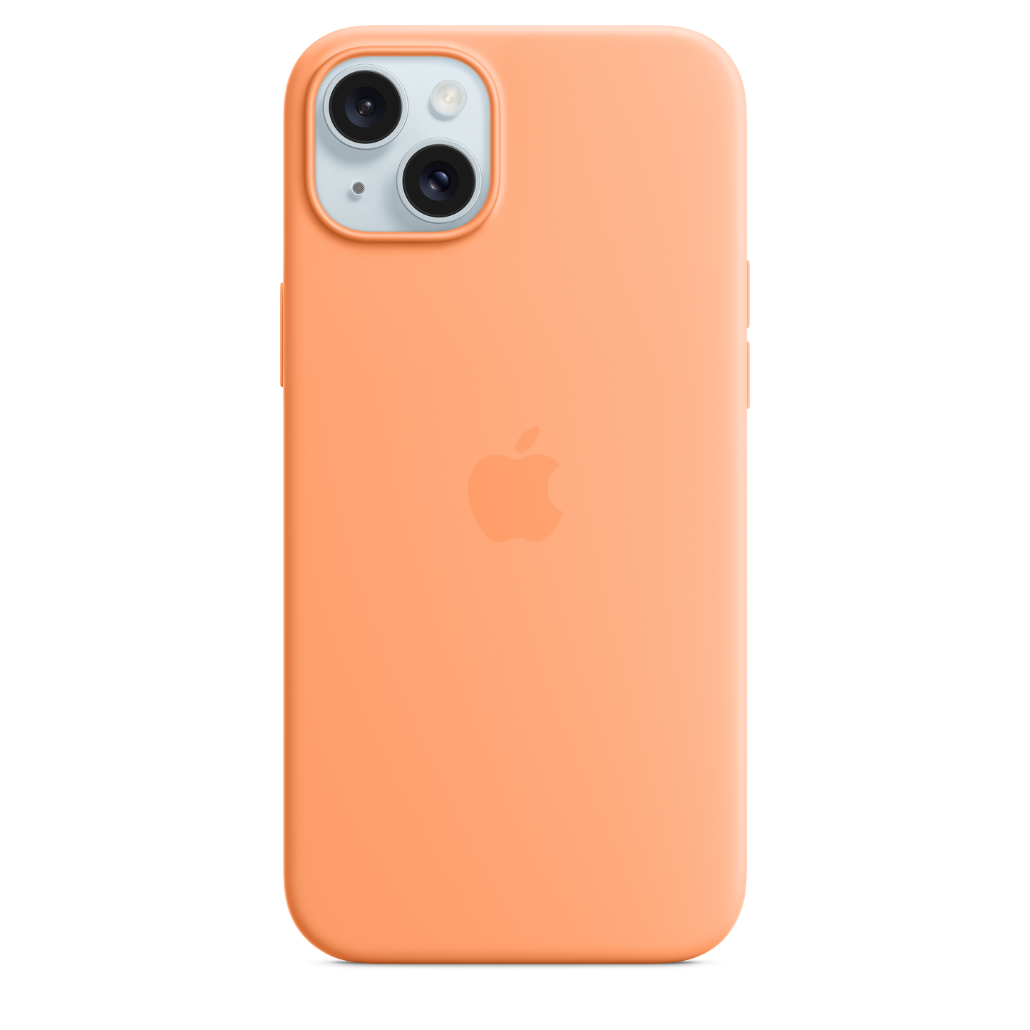 Funda de silicona con MagSafe para el iPhone 15 Plus - Naranja sorbete - Rossellimac