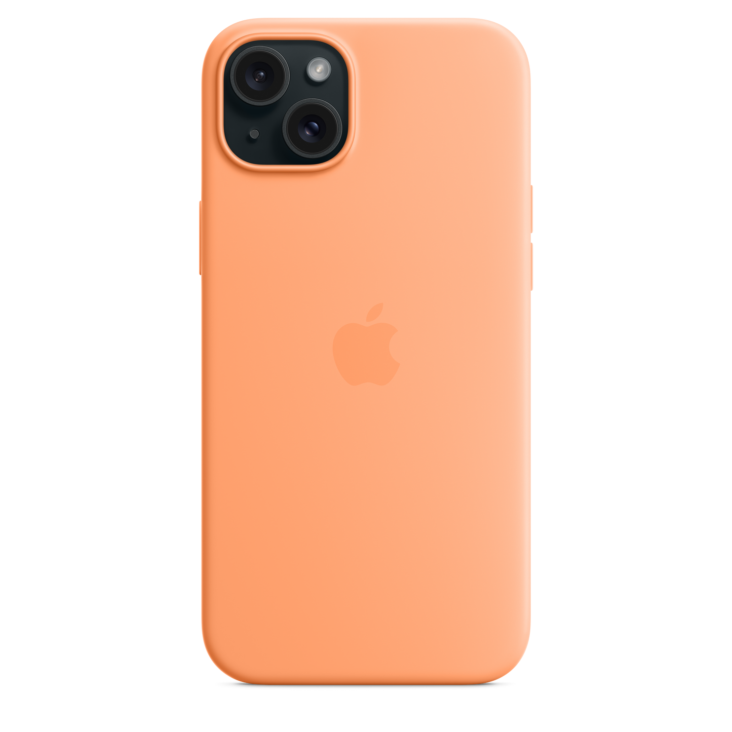 Funda de silicona con MagSafe para el iPhone 15 Plus - Naranja sorbete - Rossellimac