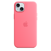 Funda de silicona con MagSafe para el iPhone 15 Plus - Rosa - Rossellimac