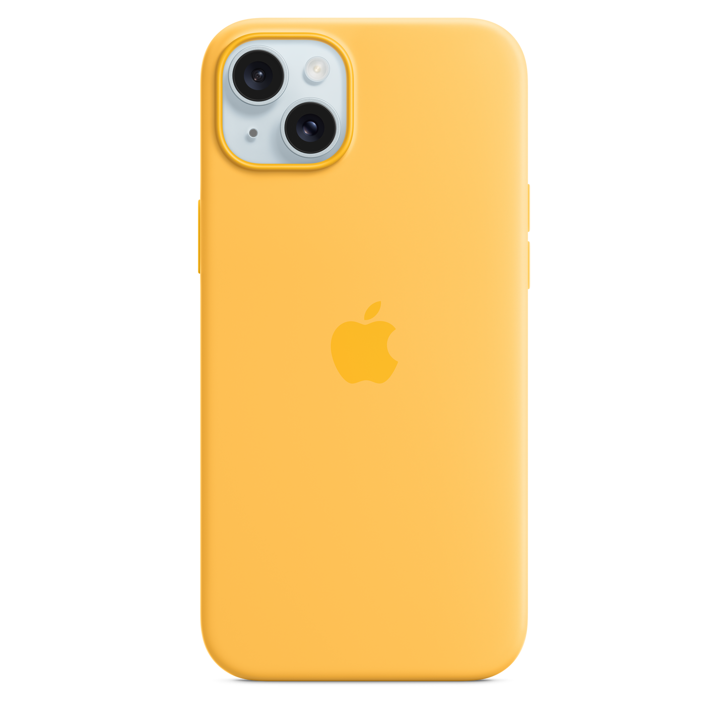 Funda de silicona con MagSafe para el iPhone 15 Plus - Amarillo solar - Rossellimac