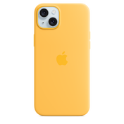 Funda de silicona con MagSafe para el iPhone 15 Plus - Amarillo solar - Rossellimac