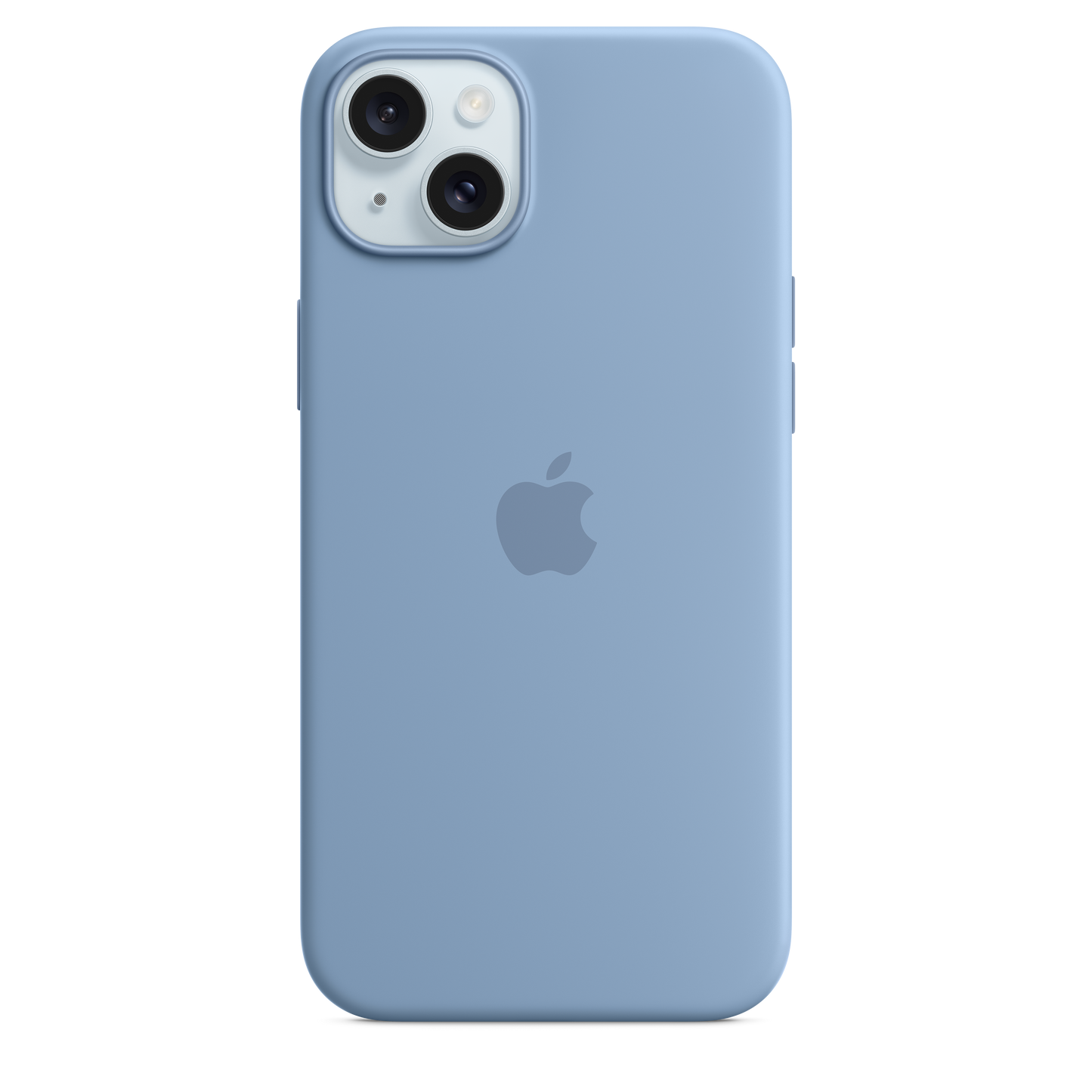 Funda de silicona con MagSafe para el iPhone 15 Plus - Azul invierno