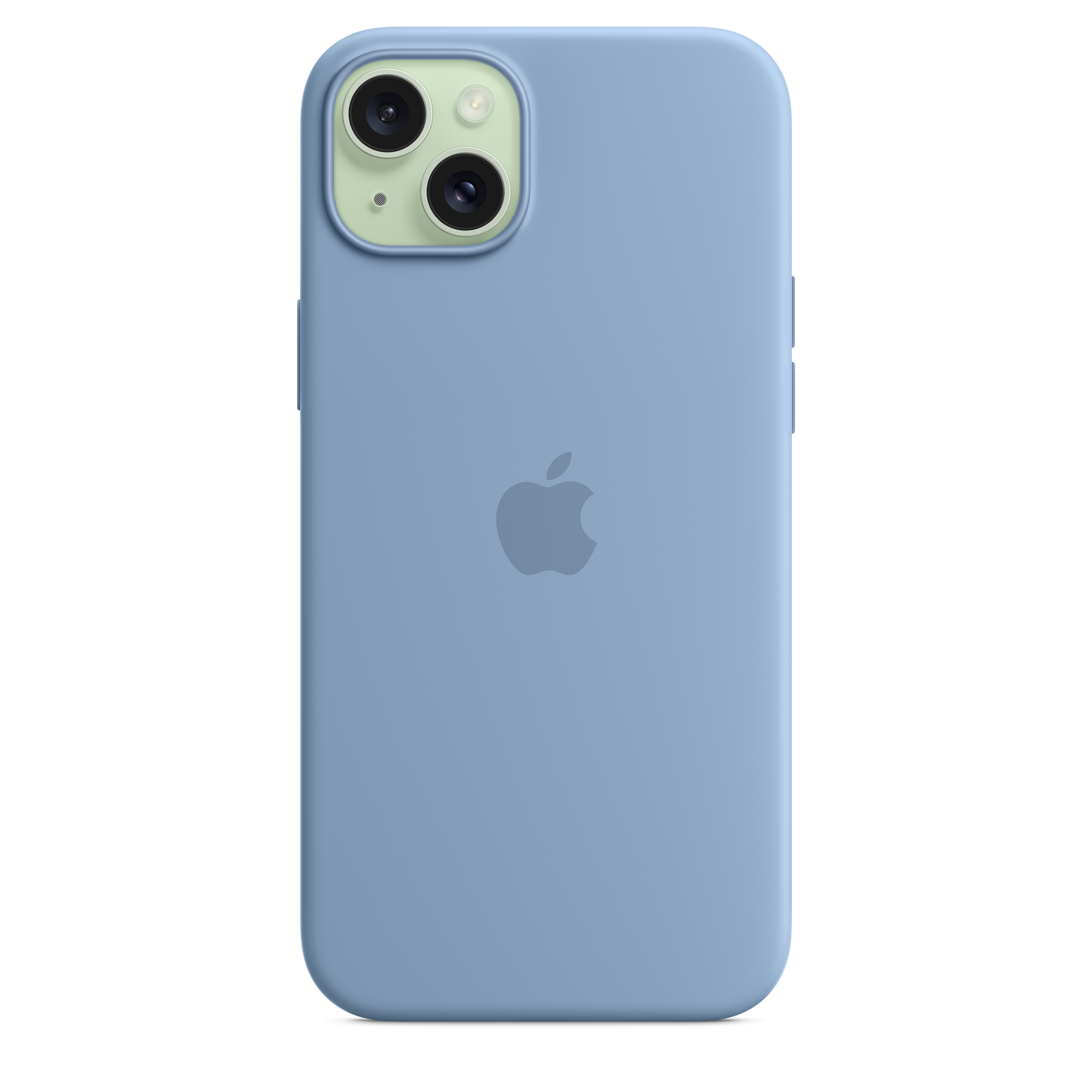 Funda de silicona con MagSafe para el iPhone 15 Plus - Azul invierno