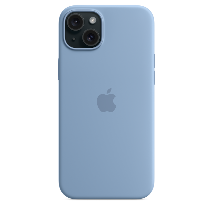 Funda de silicona con MagSafe para el iPhone 15 Plus - Azul invierno - Rossellimac