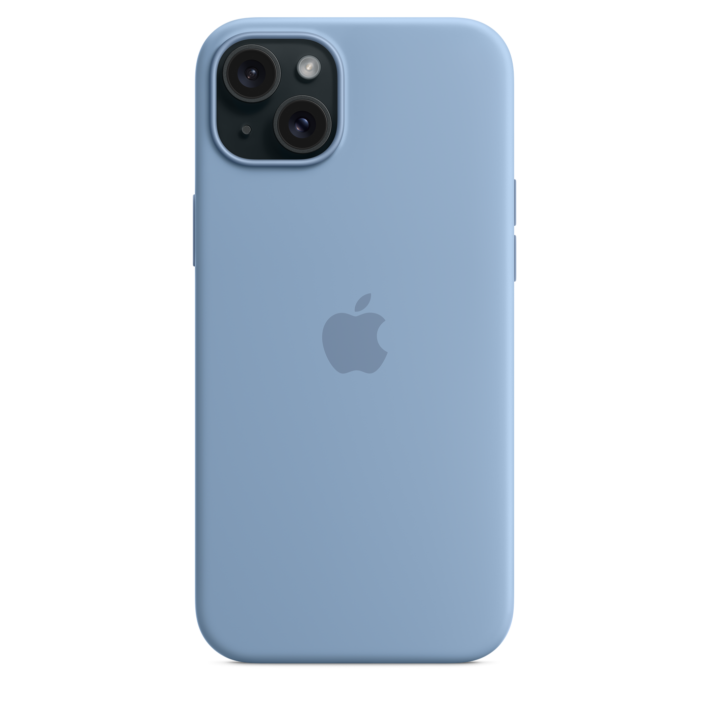 Funda de silicona con MagSafe para el iPhone 15 Plus - Azul invierno
