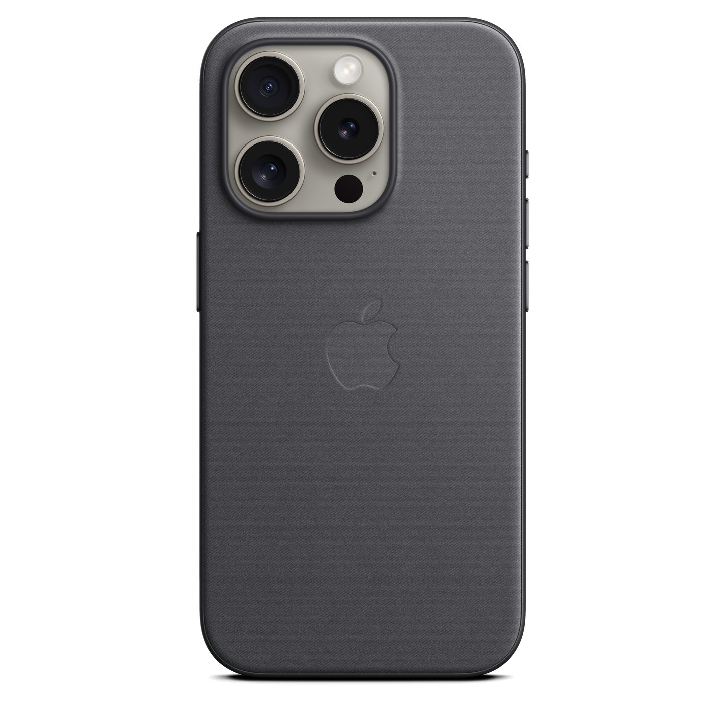 Funda de trenzado fino con MagSafe para el iPhone 15 Pro - Negro
