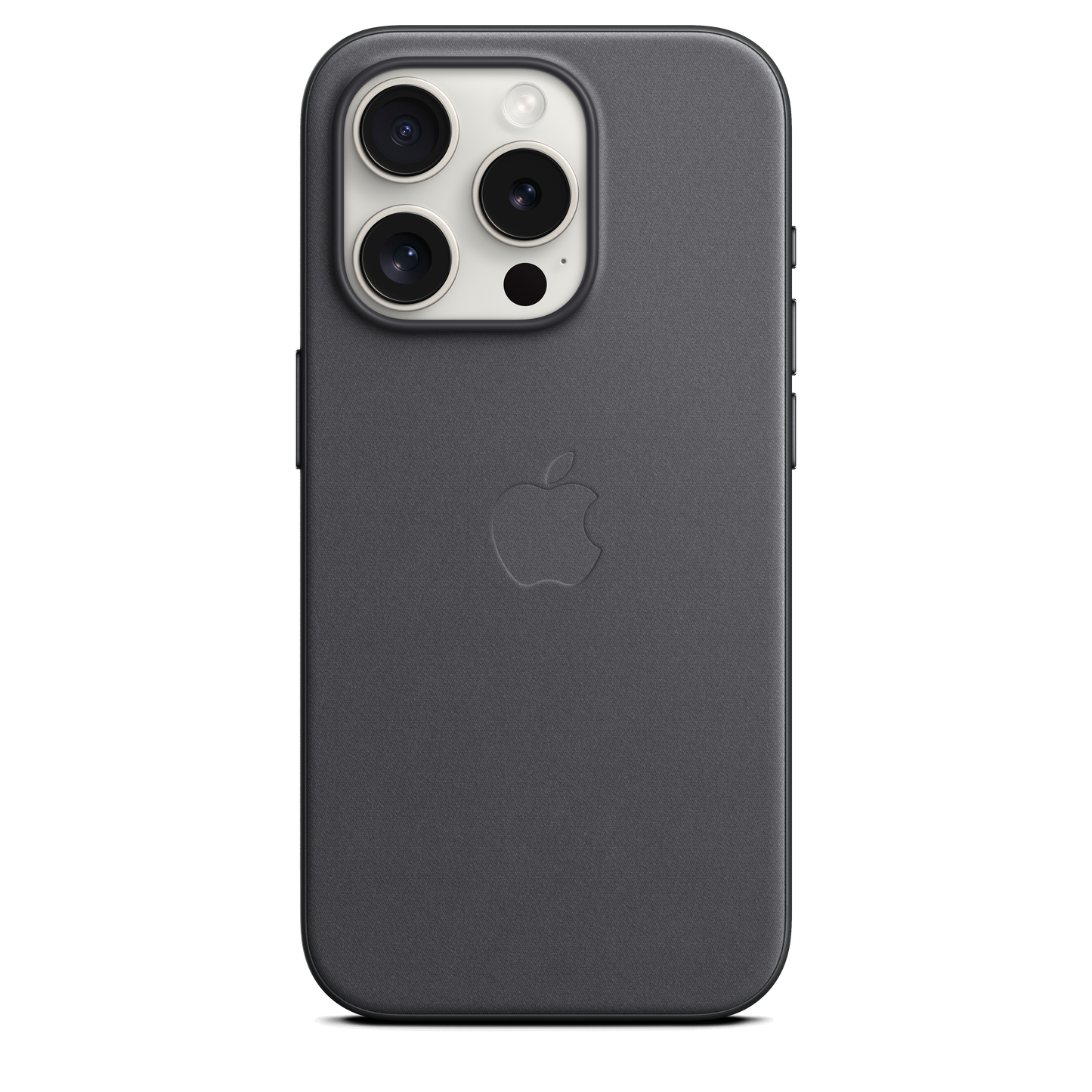 Funda de trenzado fino con MagSafe para el iPhone 15 Pro - Negro