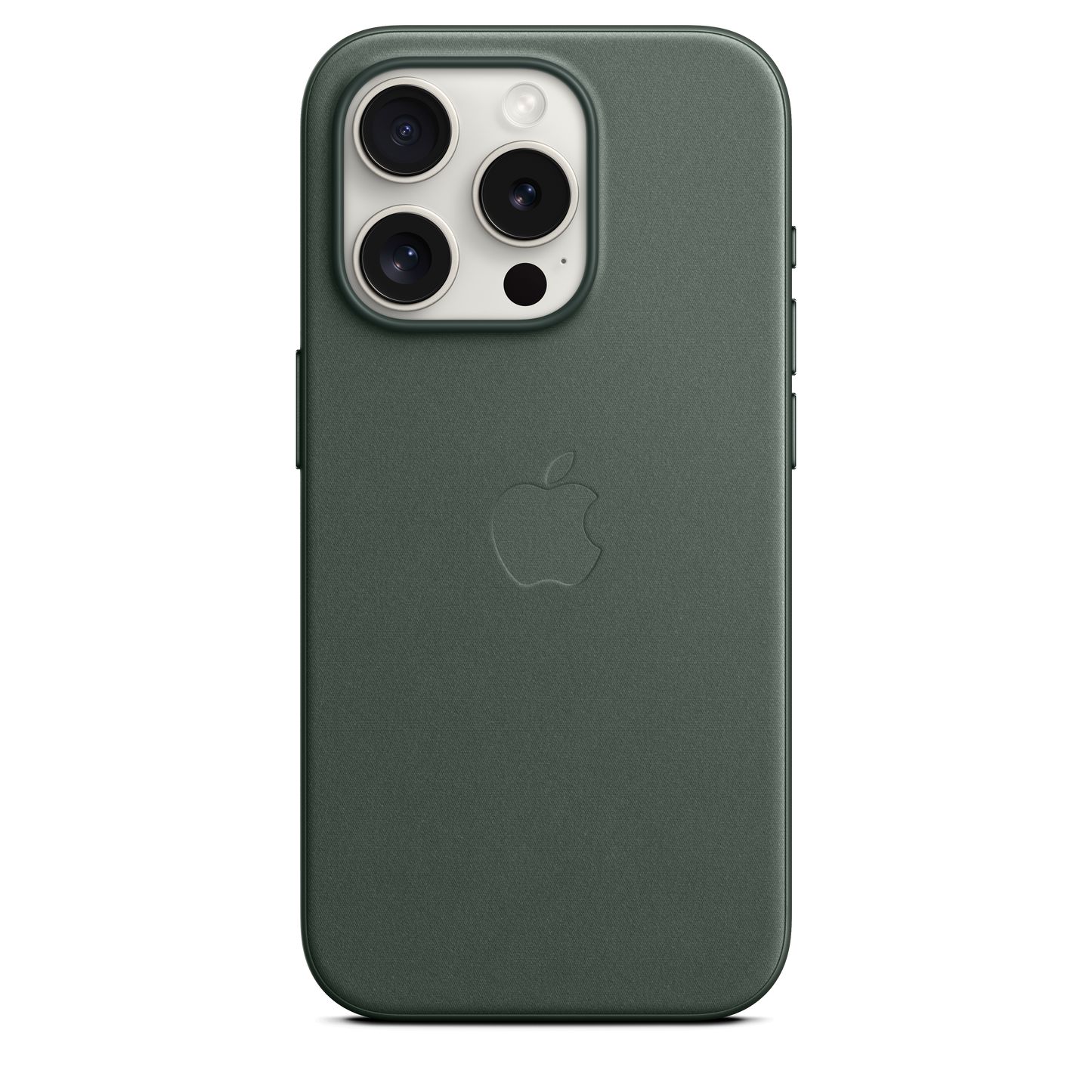 Funda de trenzado fino con MagSafe para el iPhone 15 Pro - Verde perenne