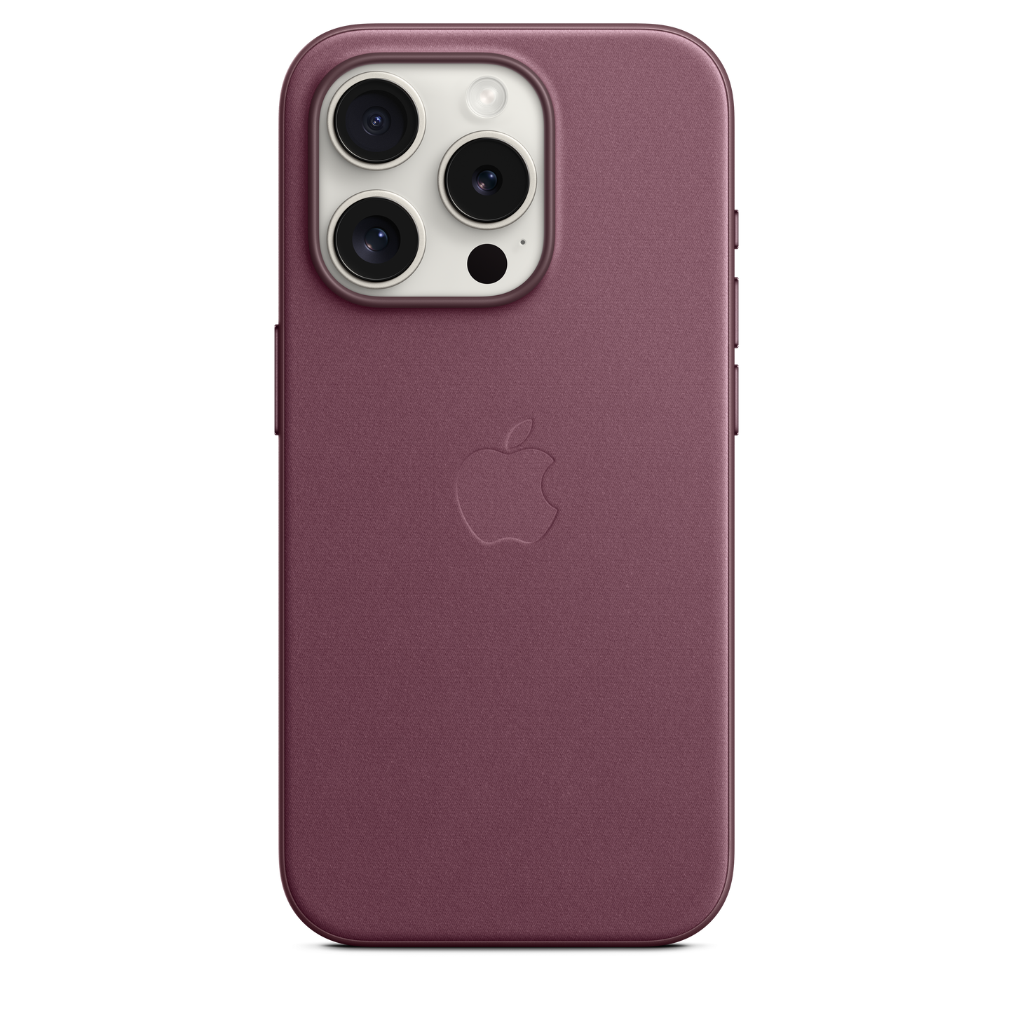 Funda de trenzado fino con MagSafe para el iPhone 15 Pro - Rojo mora - Rossellimac