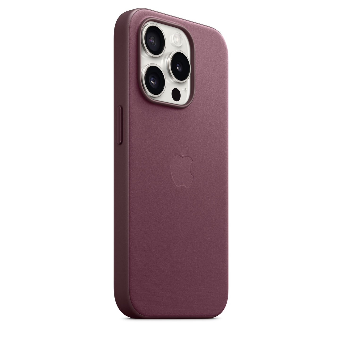 Funda de trenzado fino con MagSafe para el iPhone 15 Pro - Rojo mora - Rossellimac