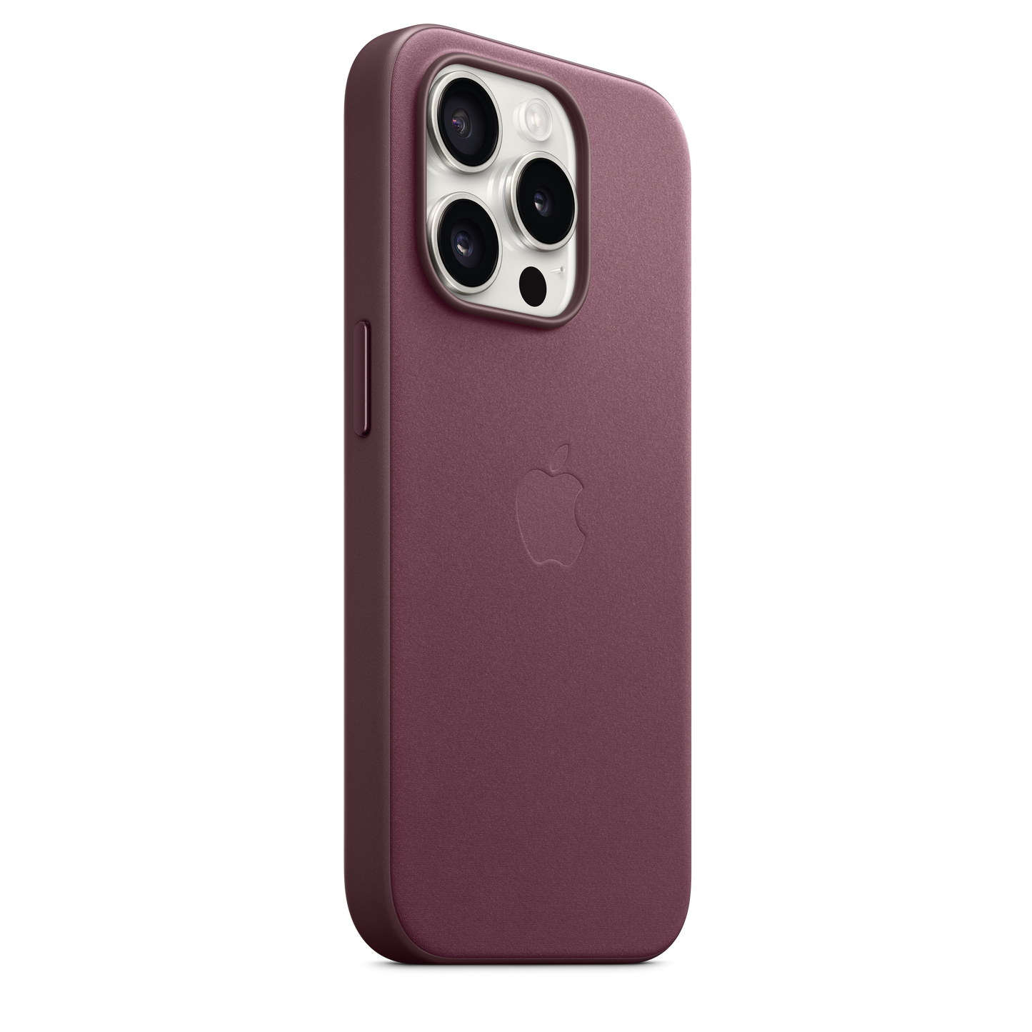 Funda de trenzado fino con MagSafe para el iPhone 15 Pro - Rojo mora