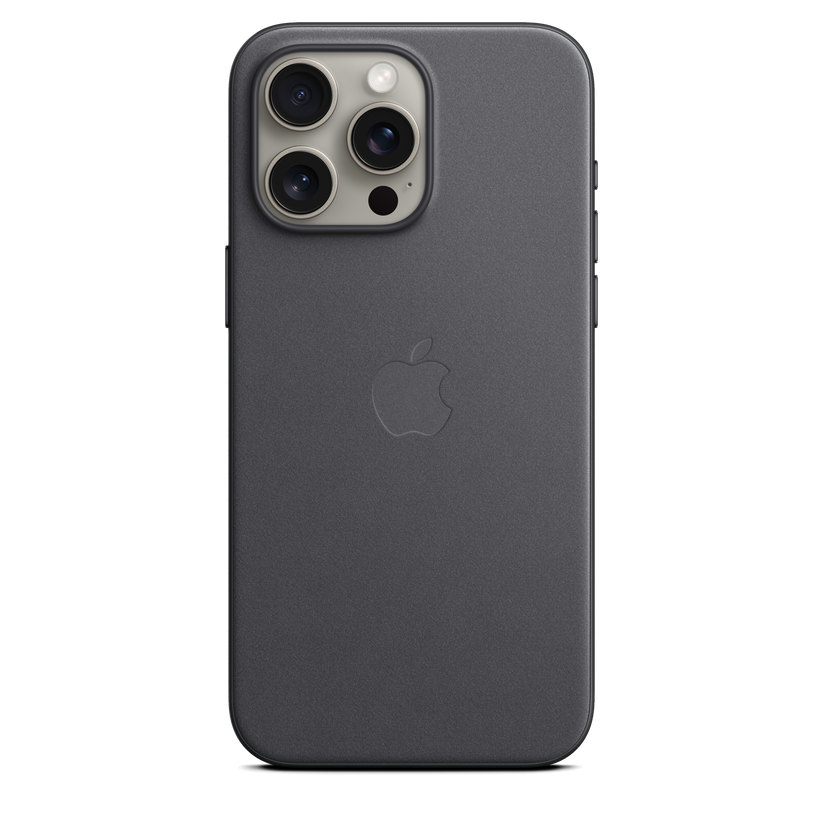 Funda de trenzado fino con MagSafe para el iPhone 15 Pro Max - Negro - Rossellimac