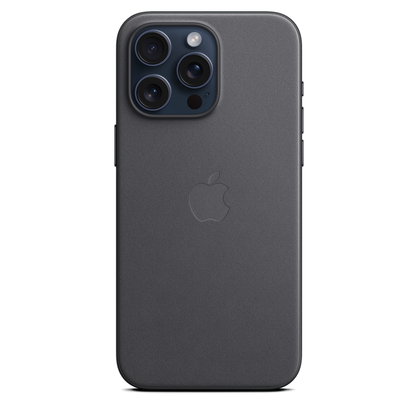 Funda de trenzado fino con MagSafe para el iPhone 15 Pro Max - Negro - Rossellimac