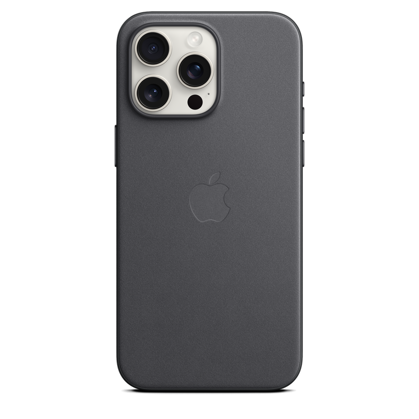 Funda de trenzado fino con MagSafe para el iPhone 15 Pro Max - Negro - Rossellimac