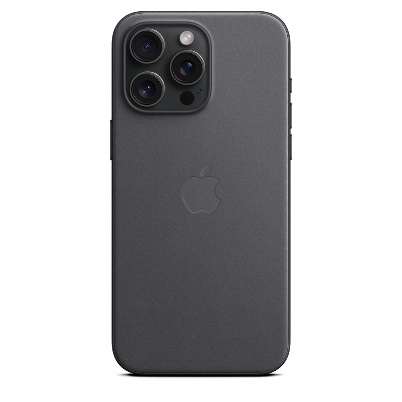 Funda de trenzado fino con MagSafe para el iPhone 15 Pro Max - Negro - Rossellimac