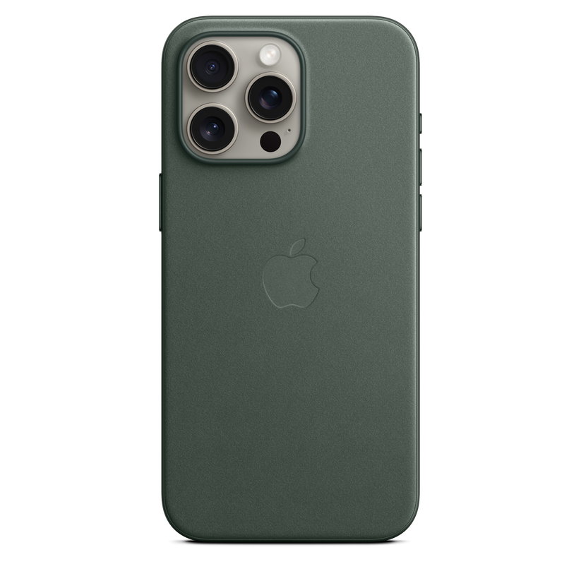 Funda de trenzado fino con MagSafe para el iPhone 15 Pro Max - Verde perenne - Rossellimac