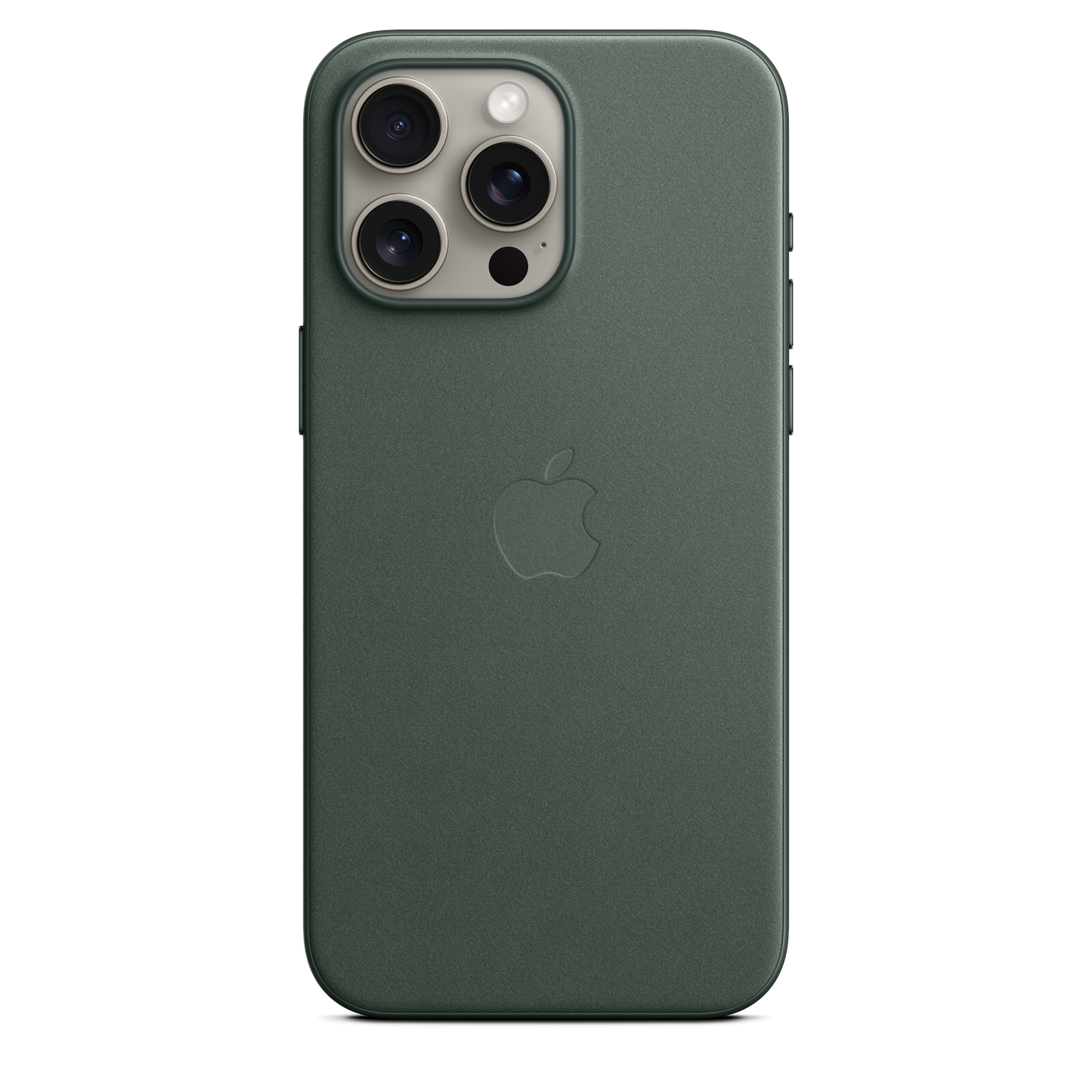 Funda de trenzado fino con MagSafe para el iPhone 15 Pro Max - Verde perenne