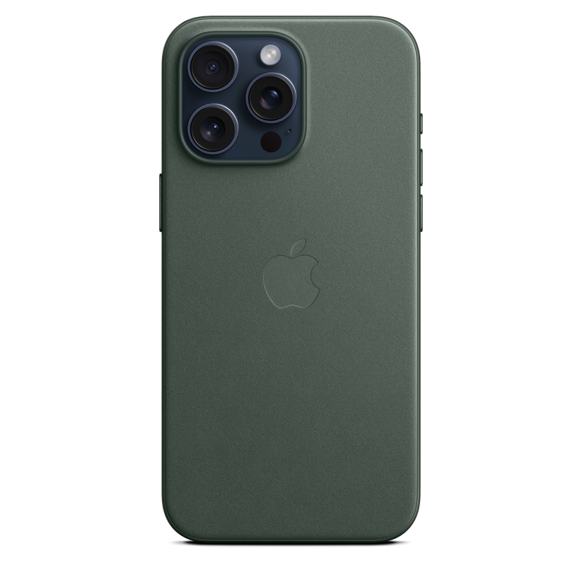 Funda de trenzado fino con MagSafe para el iPhone 15 Pro Max - Verde perenne - Rossellimac